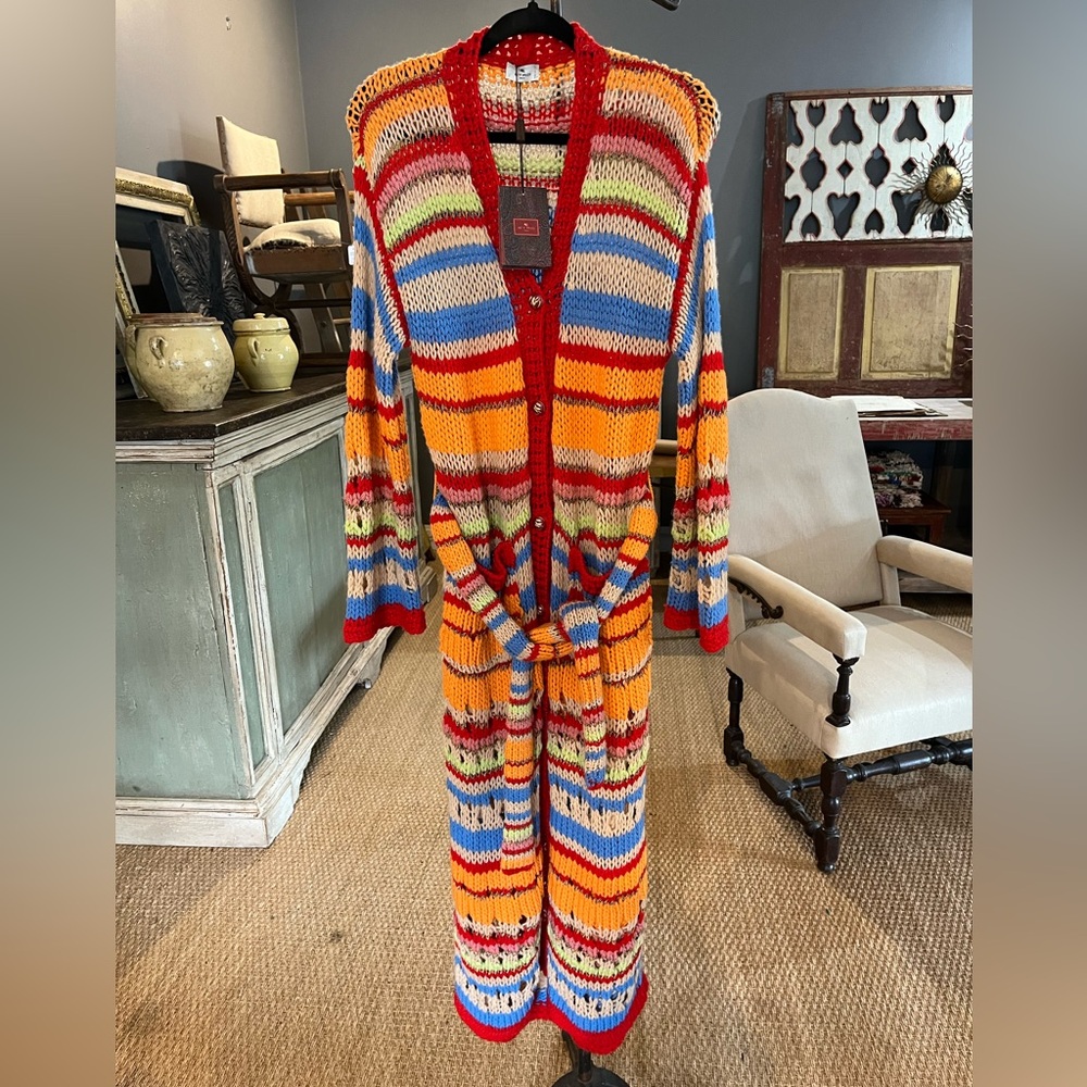 ETRO | Color Knit Maxi-Cardigan (Size TGL 42 Italy / Small - USA)